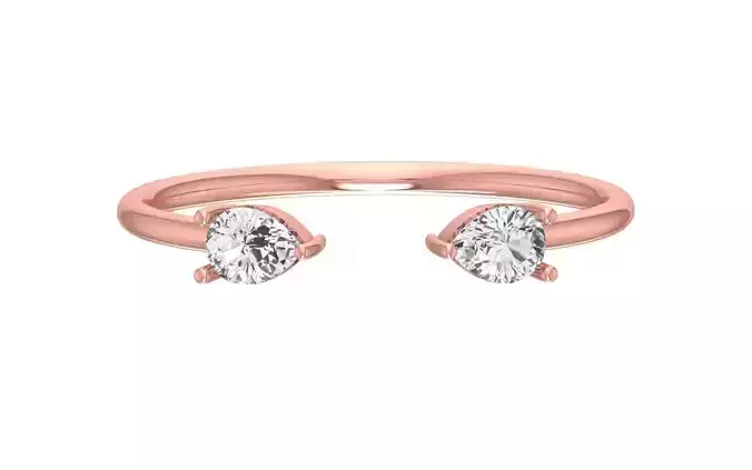 Women Open End Light Weight Band Ring