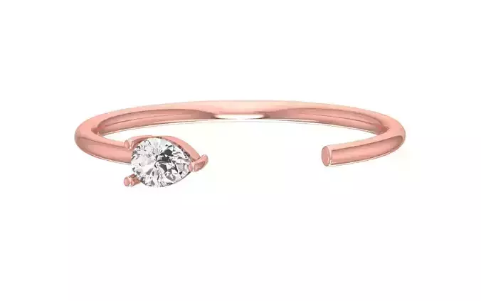 Women Open End Light Weight Band Ring