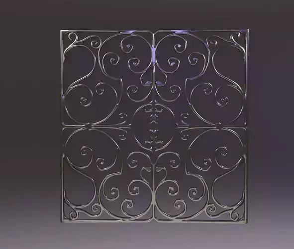 patterned grid   3D model