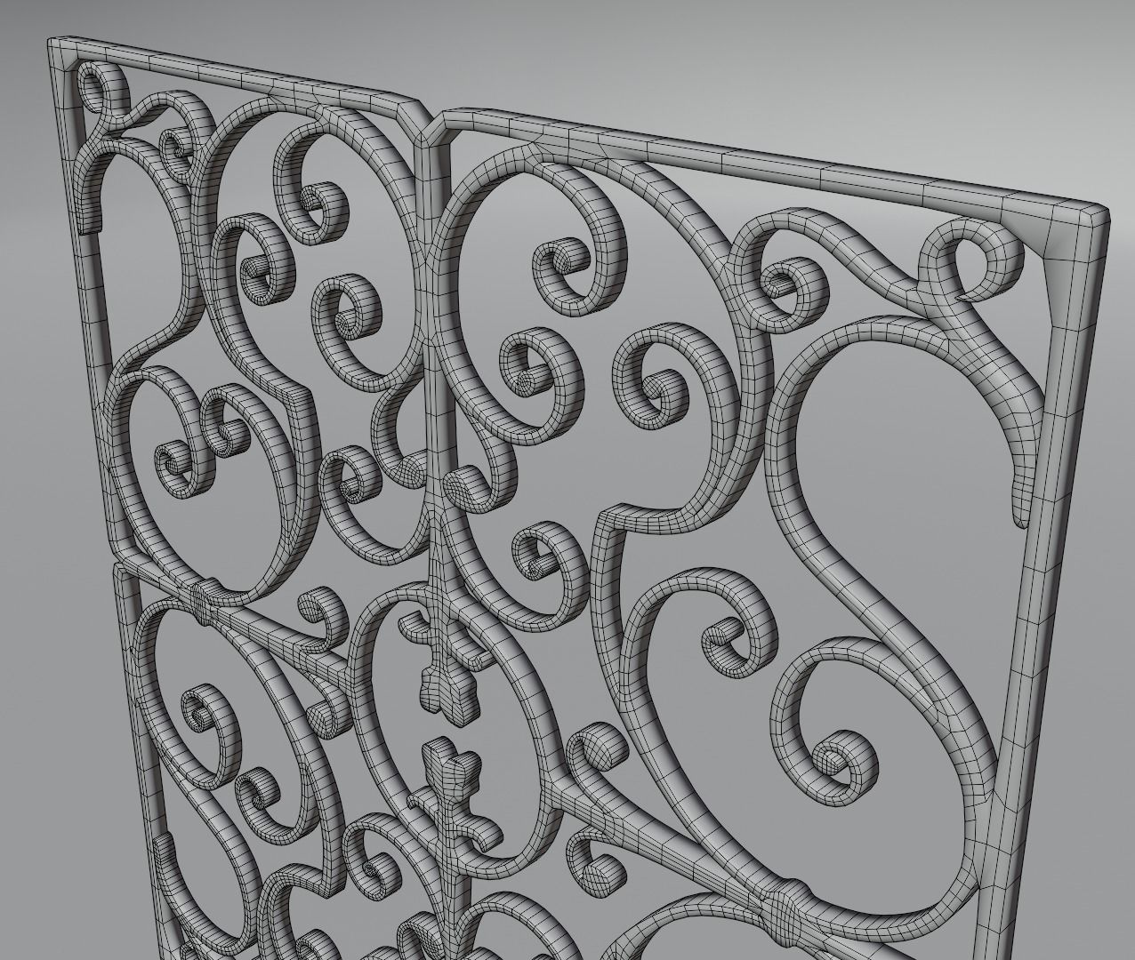 patterned grid   3D model_5