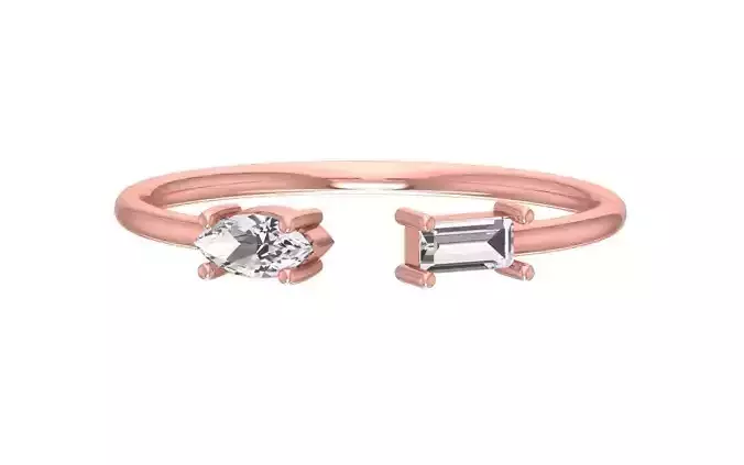 Women Open End Light Weight Band Ring