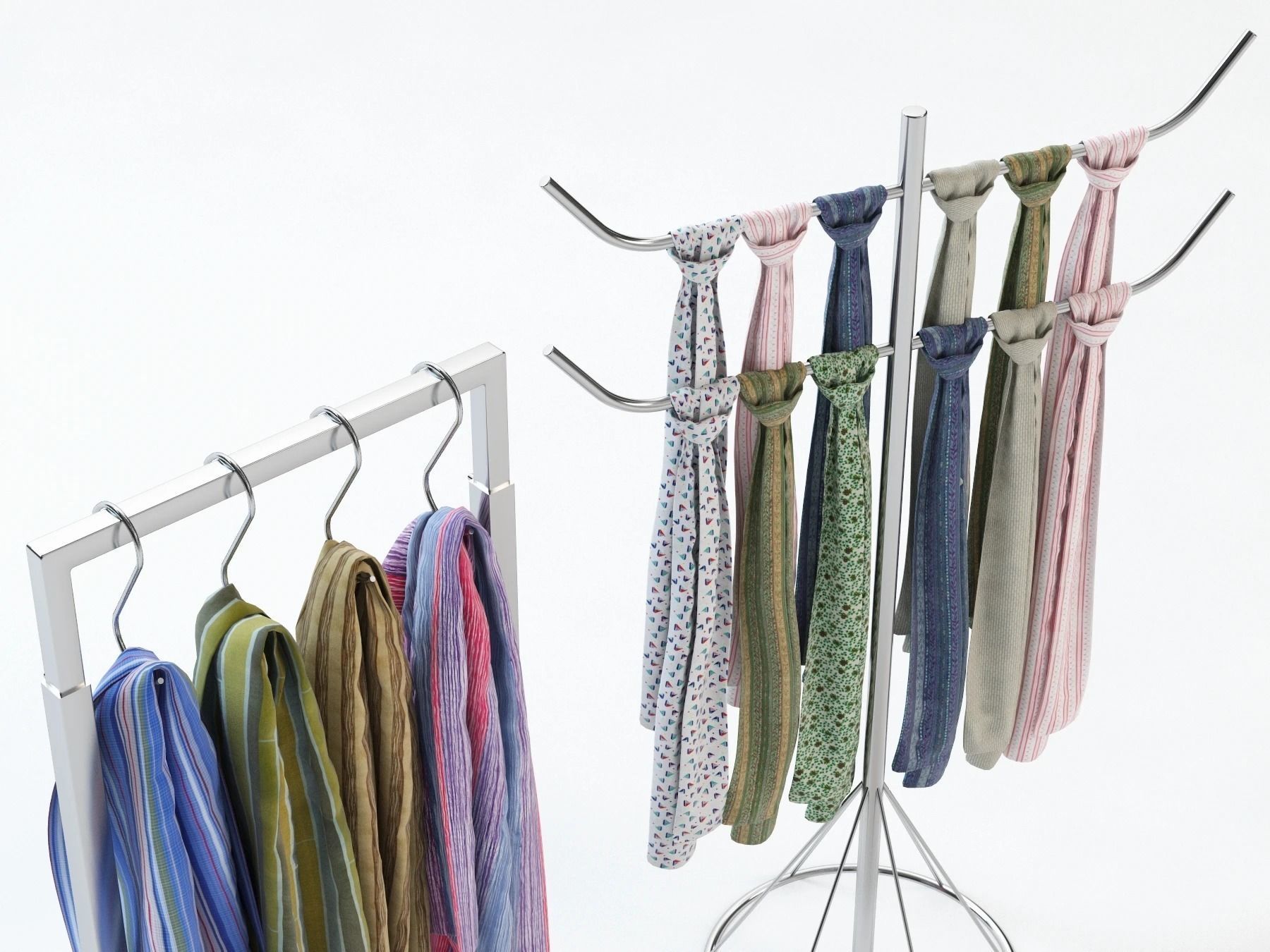 Scarf Storage Solution 3D model_28
