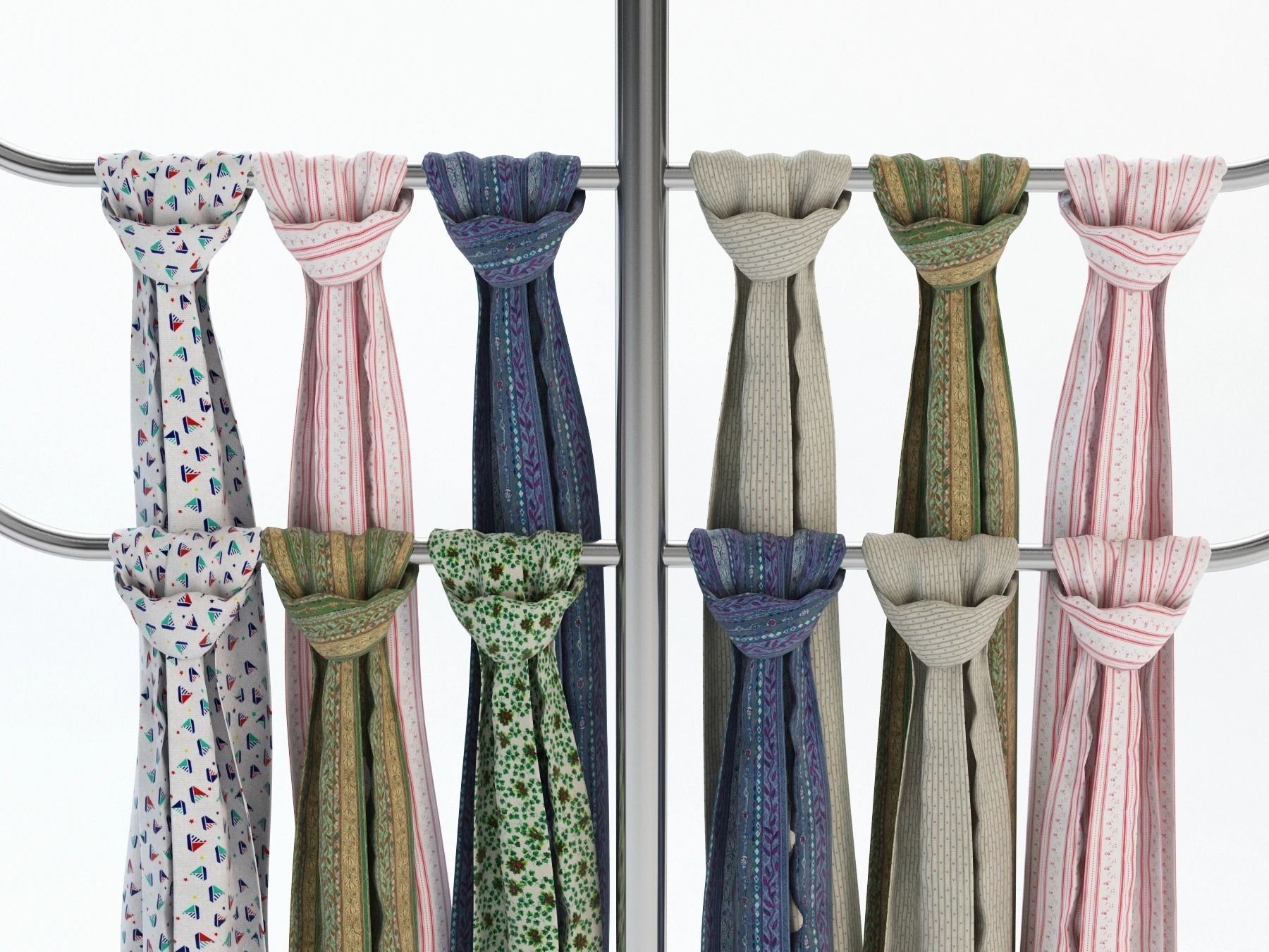 Scarf Storage Solution 3D model_27