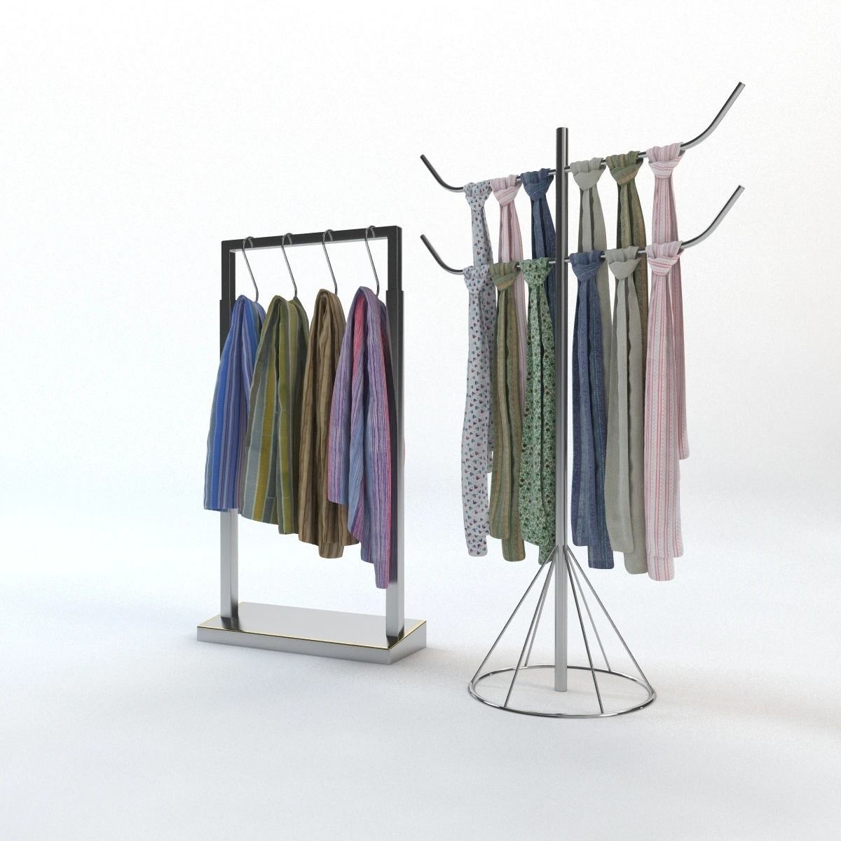 Scarf Storage Solution 3D model_22