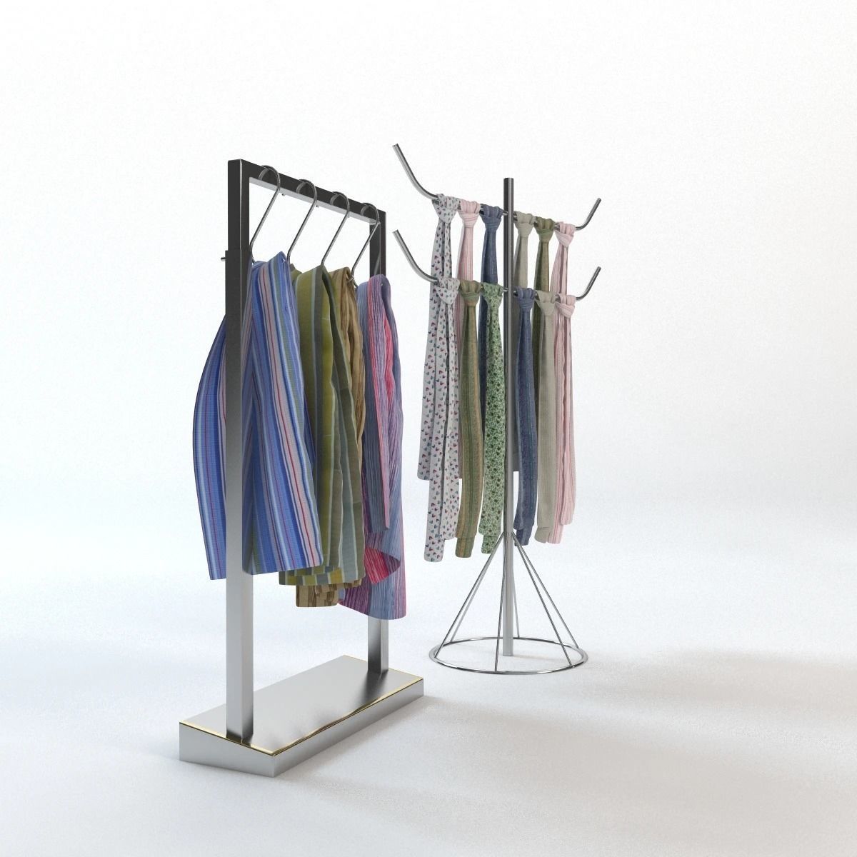 Scarf Storage Solution 3D model_4