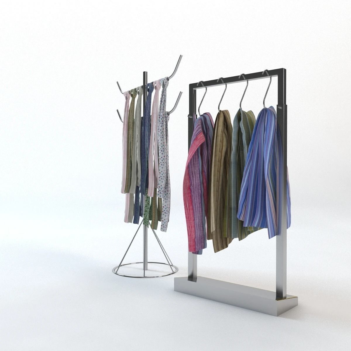 Scarf Storage Solution 3D model_9