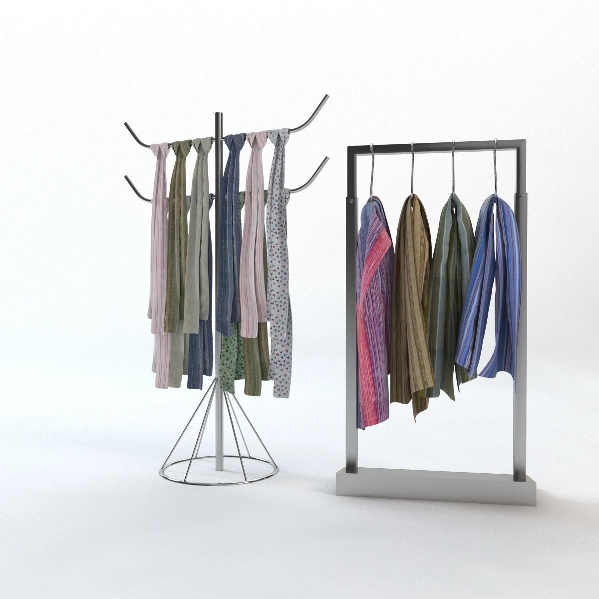 Scarf Storage Solution 3D model_11