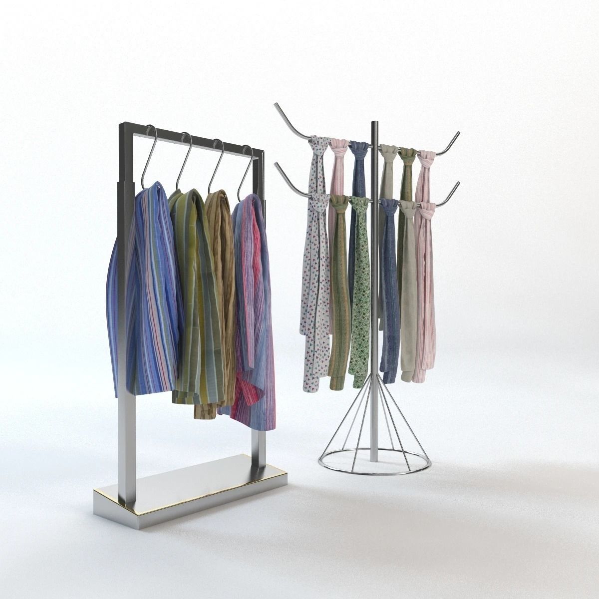 Scarf Storage Solution 3D model_3