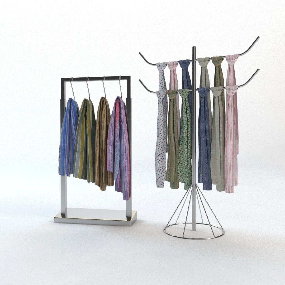 Scarf Storage Solution 3D model_23