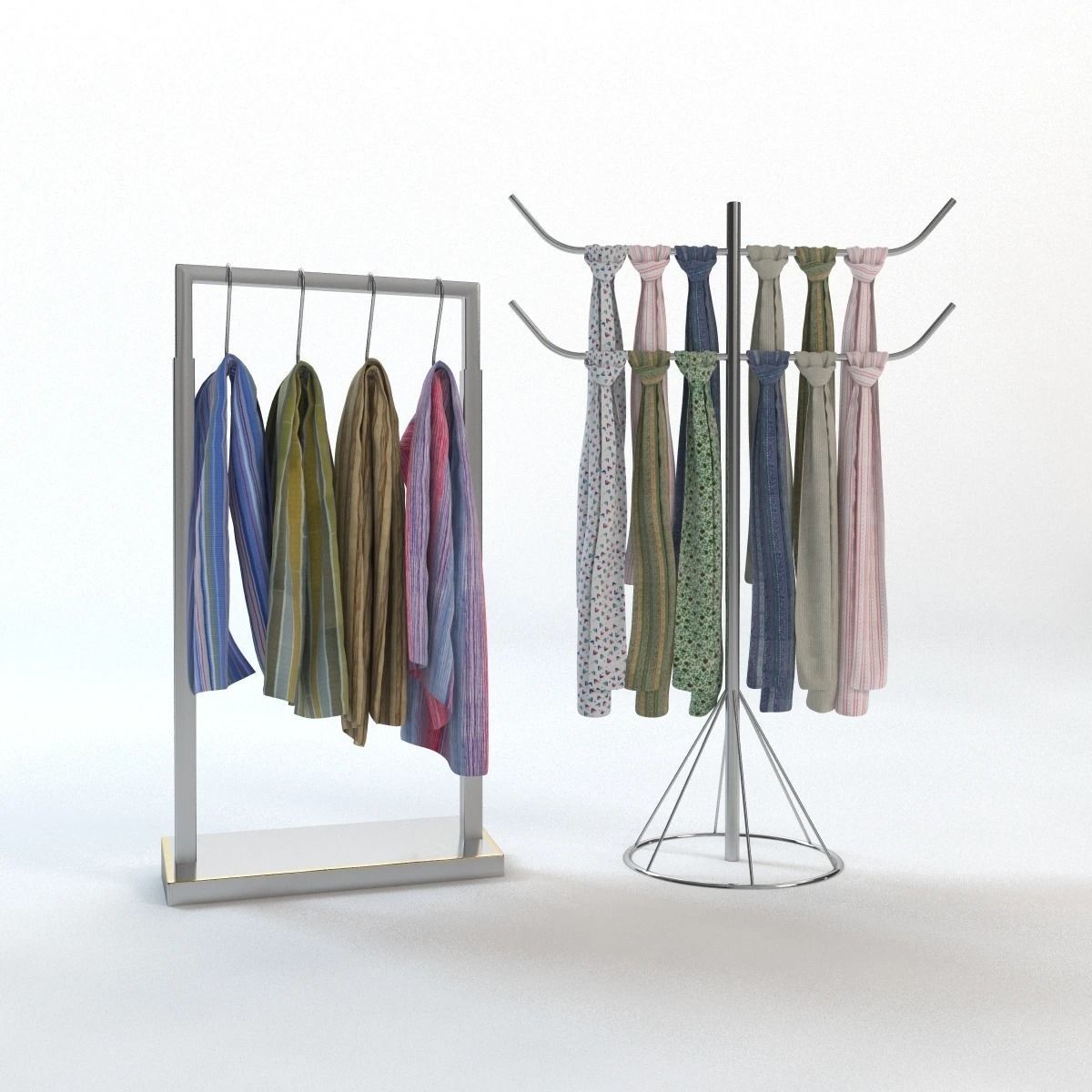 Scarf Storage Solution 3D model_1
