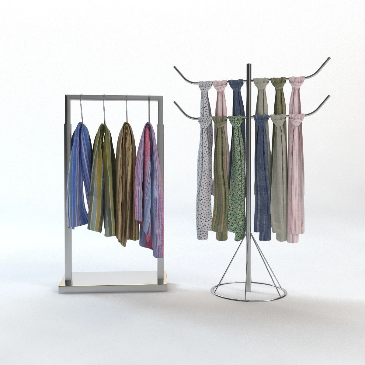 Scarf Storage Solution 3D model_24