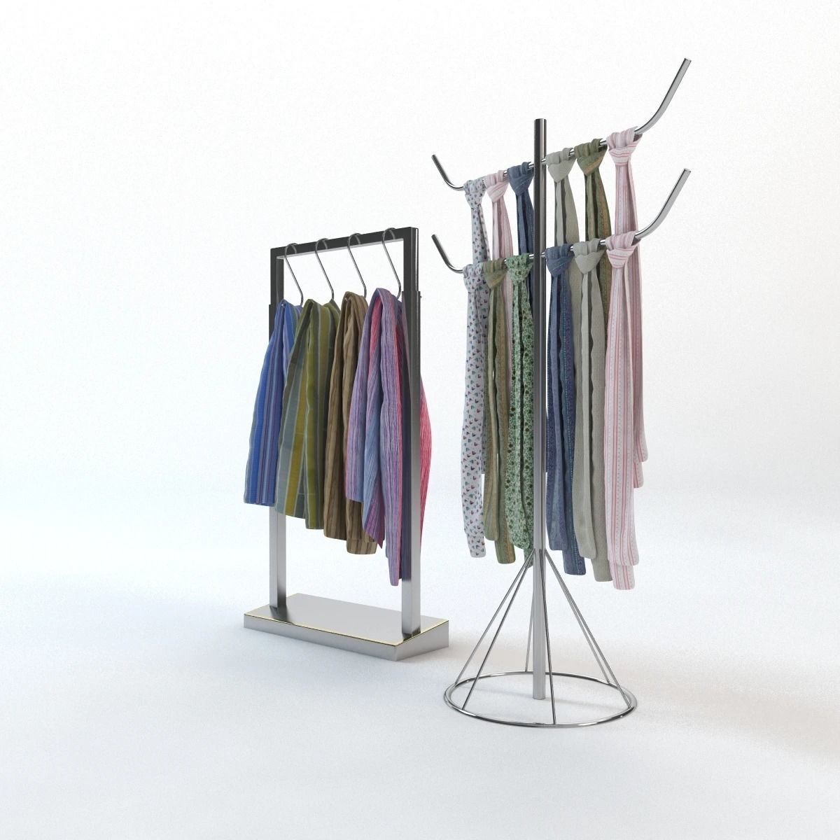 Scarf Storage Solution 3D model_21