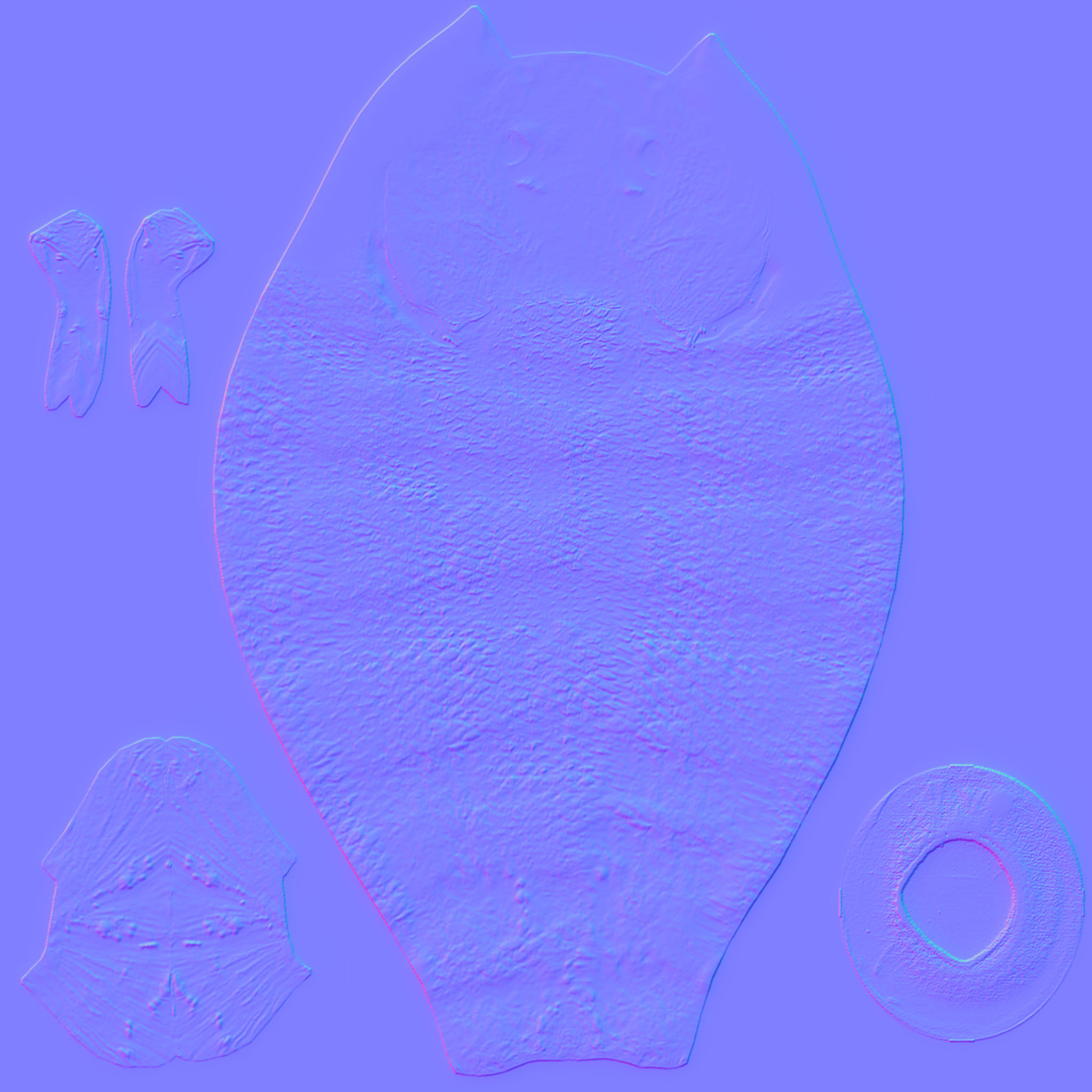 Bony Fish Low-poly 3D model_9