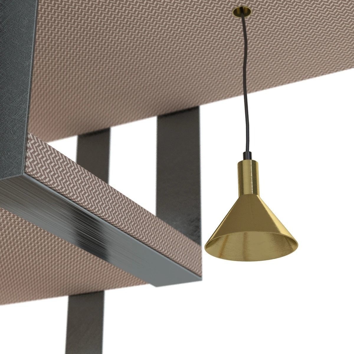 Scaffale D Arte Brass Desk 3D model_10