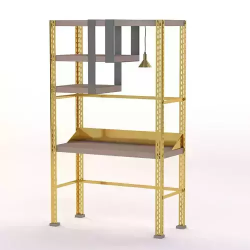 Scaffale D Arte Brass Desk