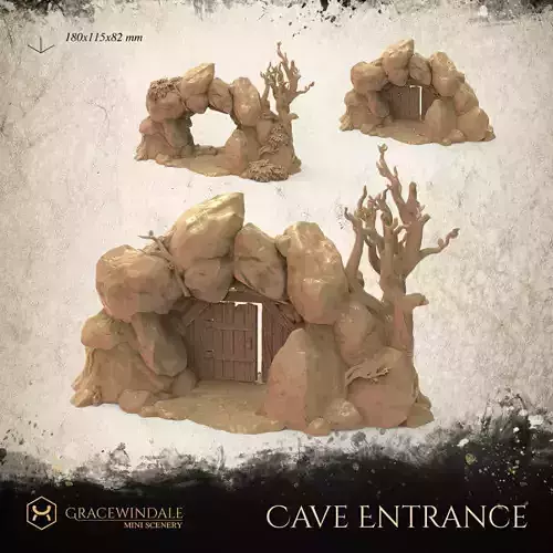 Cave Entrance 3D print model