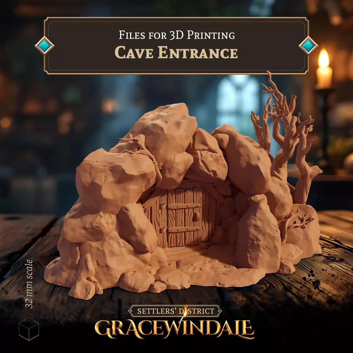 Cave Entrance 3D print model