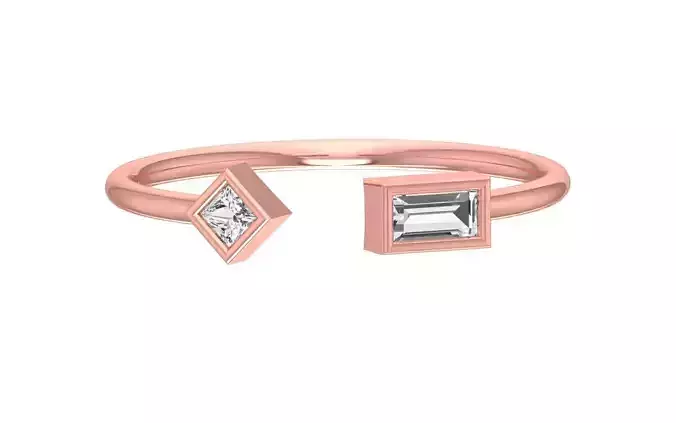 Women Open End Light Weight Band Ring