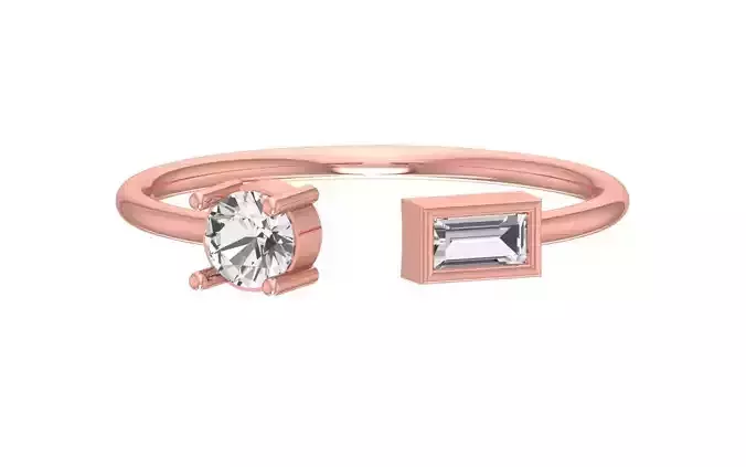 Women Open End Light Weight Band Ring