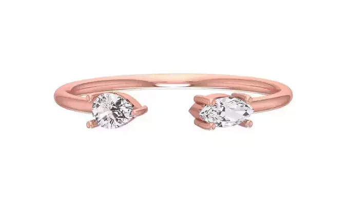 Women Open End Light Weight Band Ring