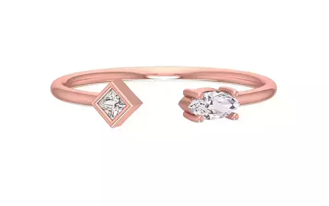 Women Open End Light Weight Band Ring