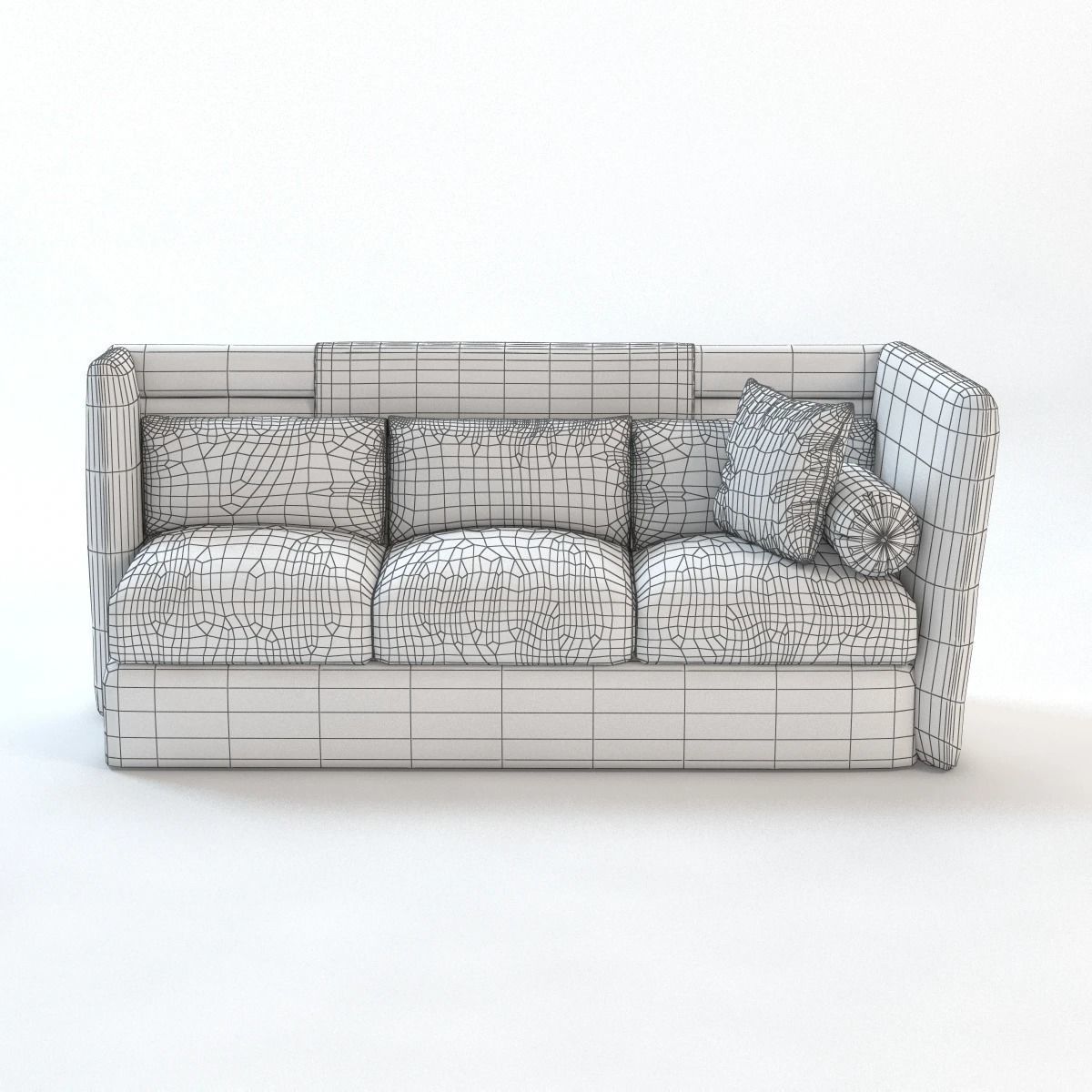 Saladino Style Tuscan Sofa 3D model_2