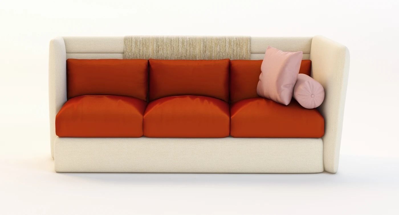 Saladino Style Tuscan Sofa 3D model_1
