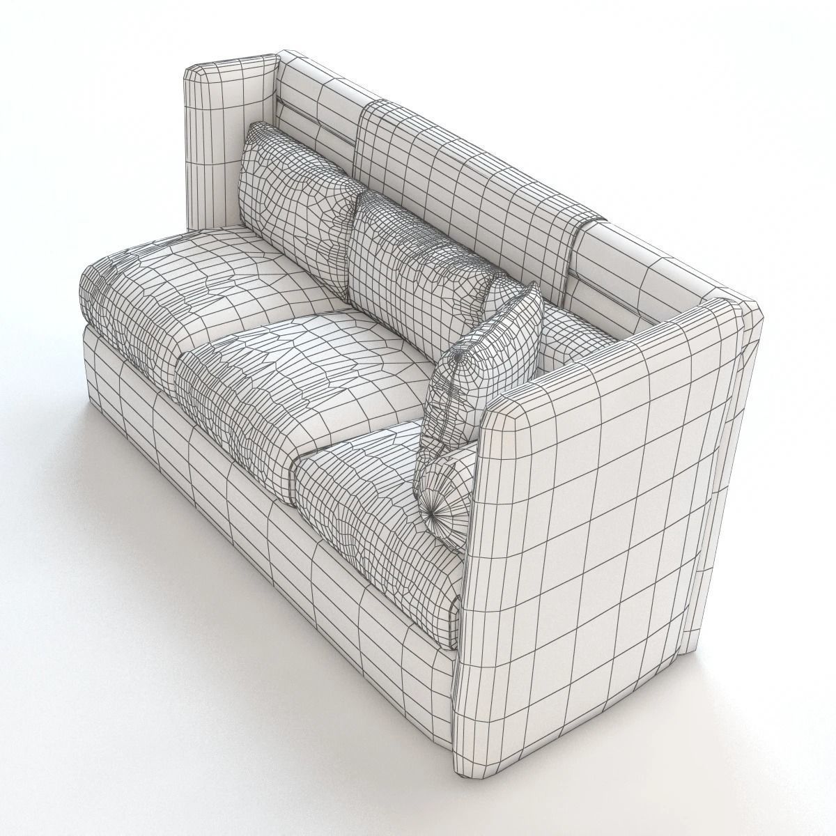 Saladino Style Tuscan Sofa 3D model_5