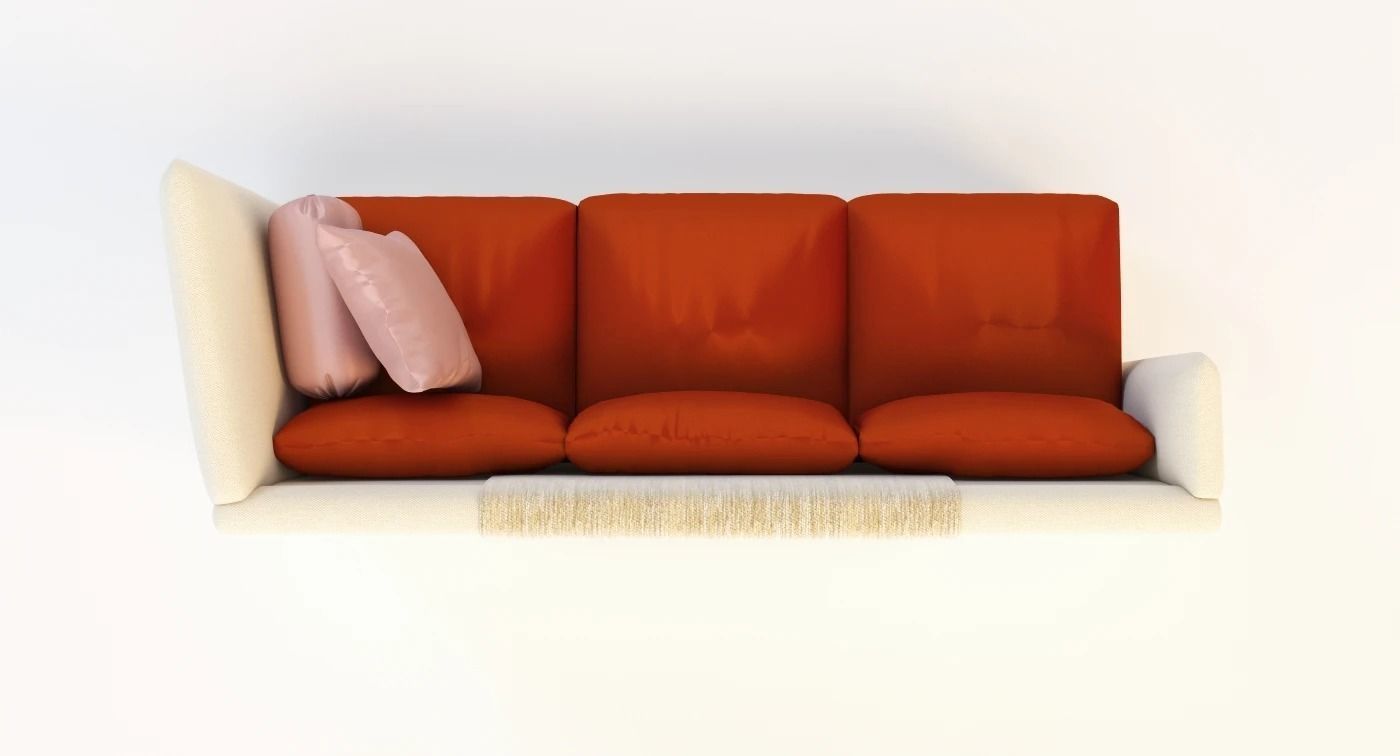 Saladino Style Tuscan Sofa 3D model_8