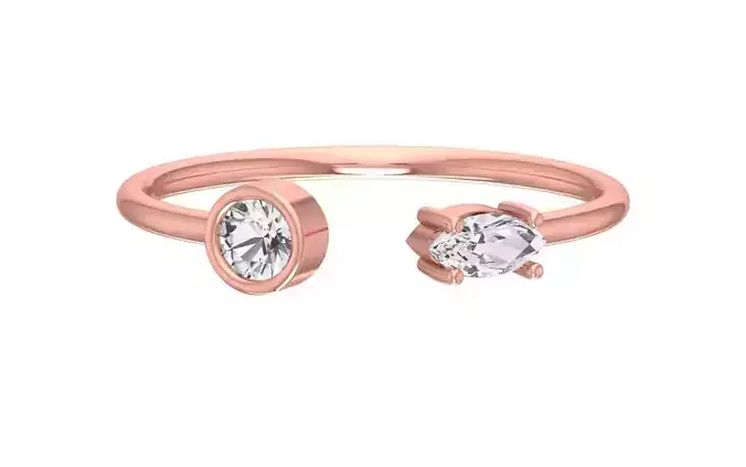 Women Open End Light Weight Band Ring