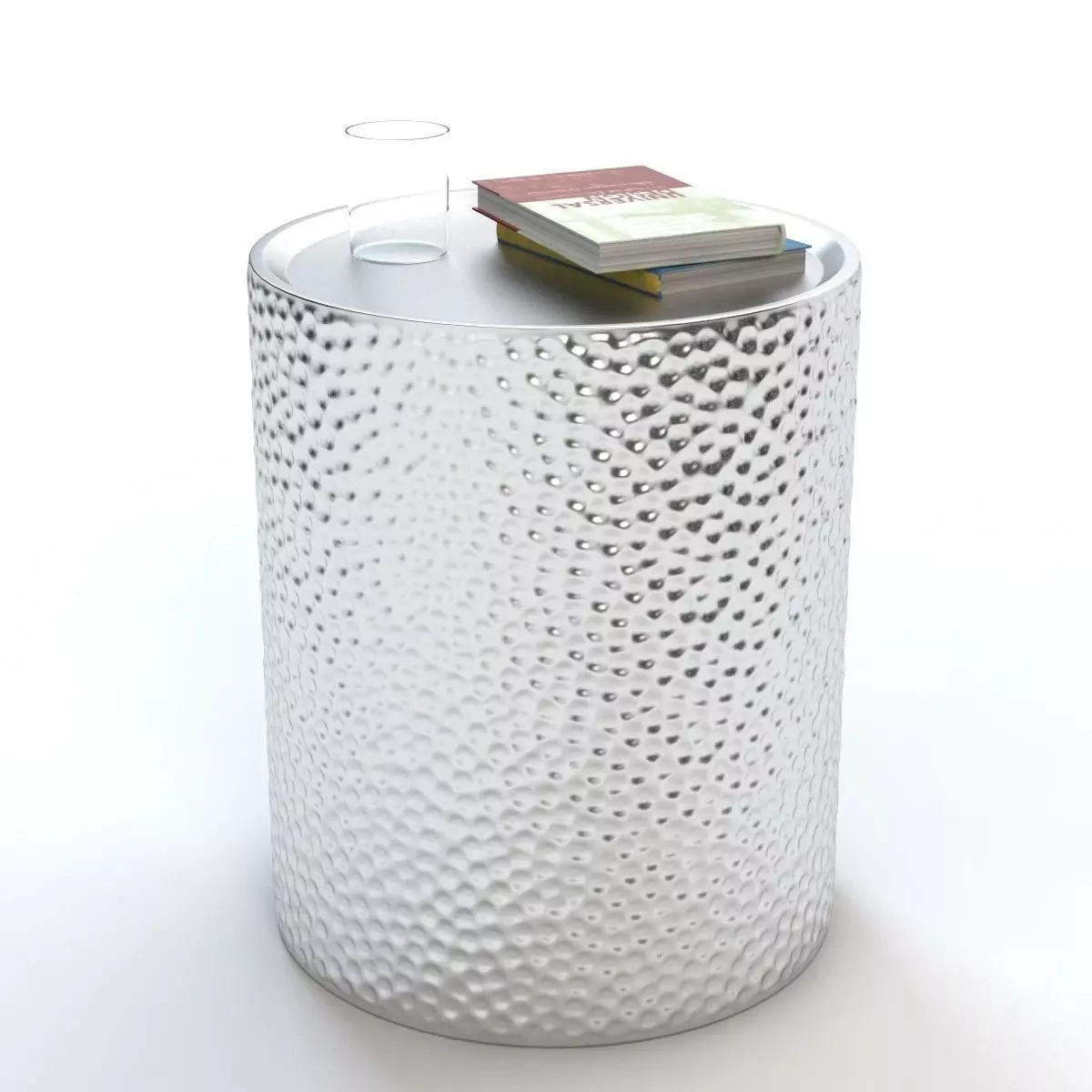 Safavieh Polonium Silver Table 3D model_0