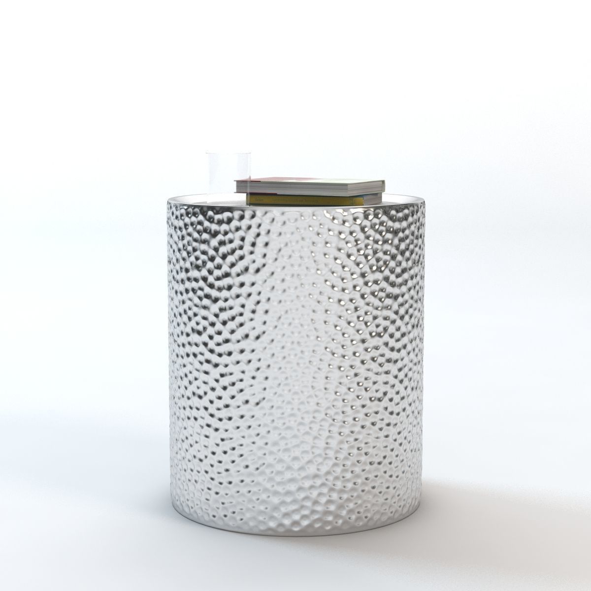 Safavieh Polonium Silver Table 3D model_3