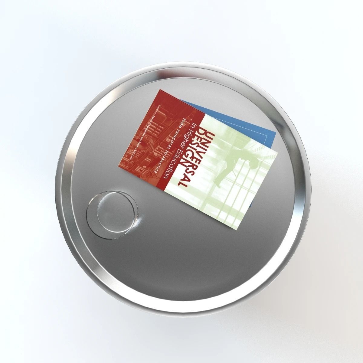 Safavieh Polonium Silver Table 3D model_2