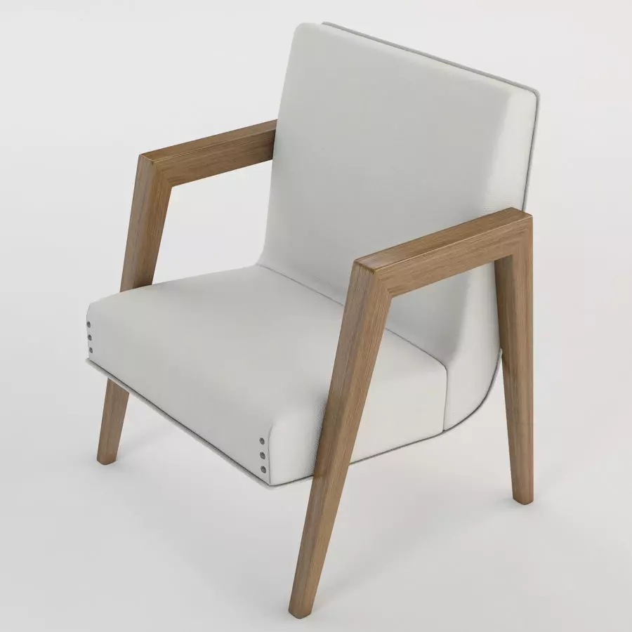 Russel Wright Arm Chairs 3D model_0