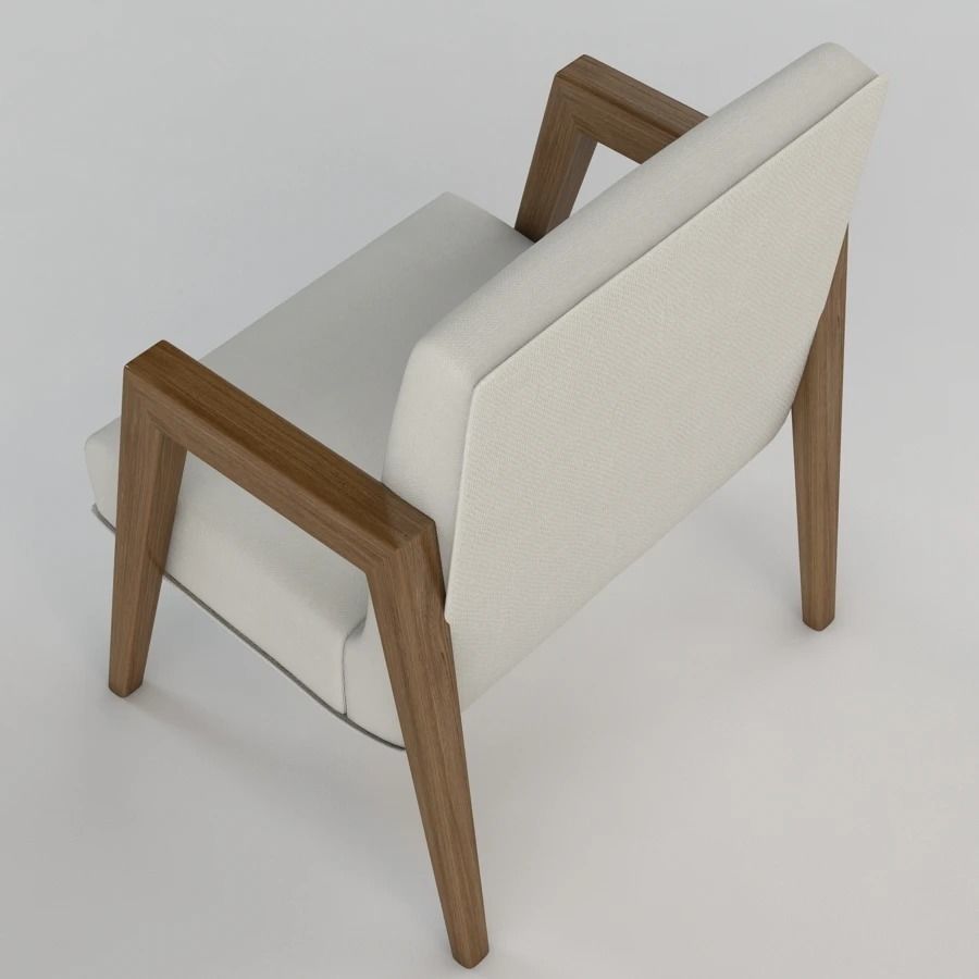 Russel Wright Arm Chairs 3D model_1