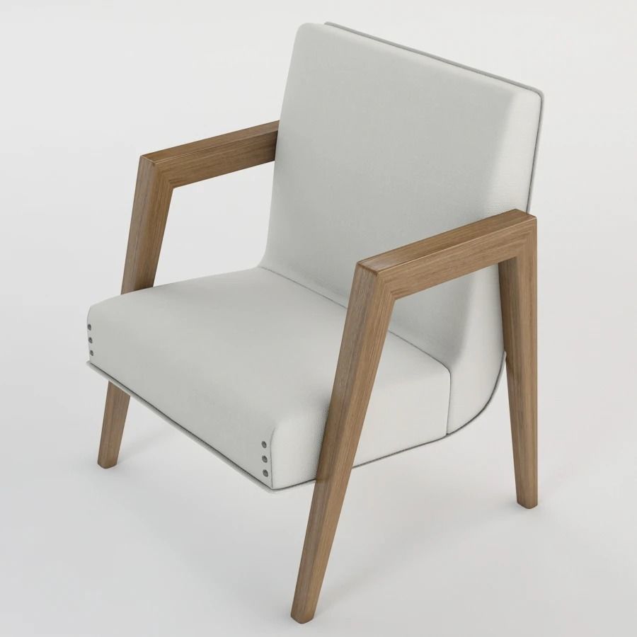 Russel Wright Arm Chairs 3D model_3