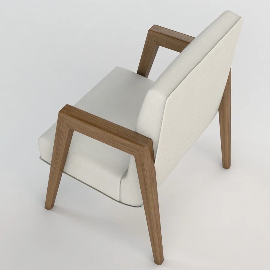 Russel Wright Arm Chairs 3D model_4