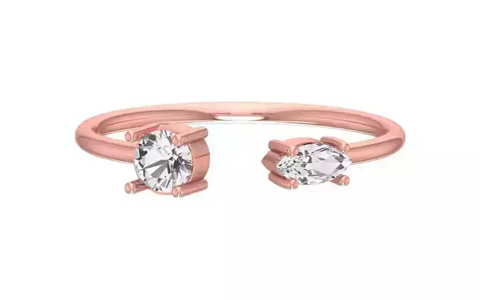 Women Open End Light Weight Band Ring