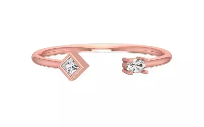 Women Open End Light Weight Band Ring