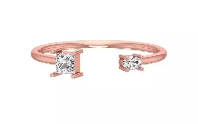 Women Open End Light Weight Band Ring