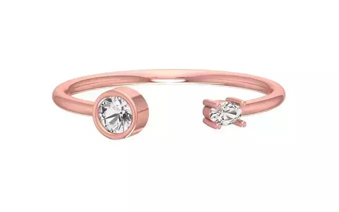 Women Open End Light Weight Band Ring