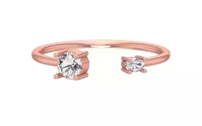 Women Open End Light Weight Band Ring