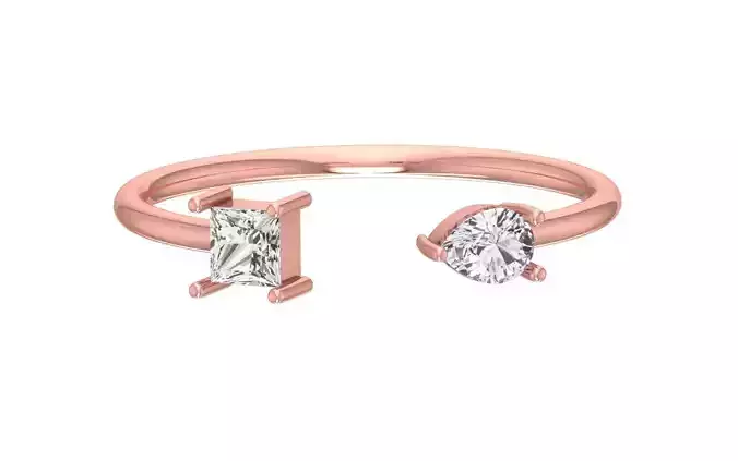 Women Open End Light Weight Band Ring