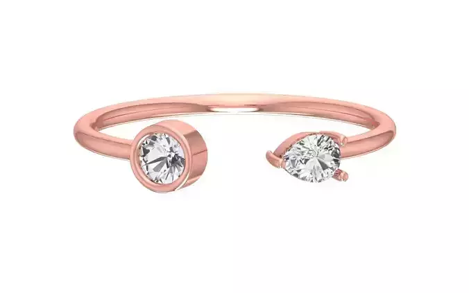 Women Open End Light Weight Band Ring