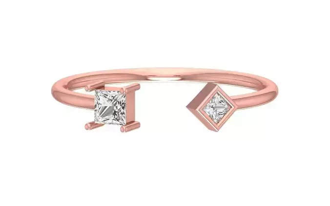 Women Open End Light Weight Band Ring