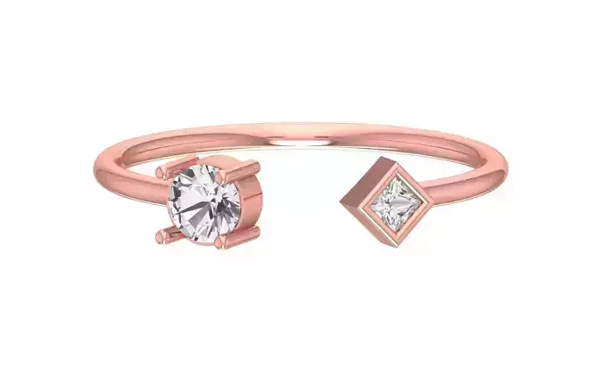 Women Open End Light Weight Band Ring