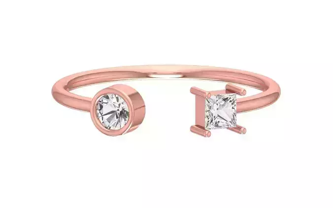 Women Open End Light Weight Band Ring