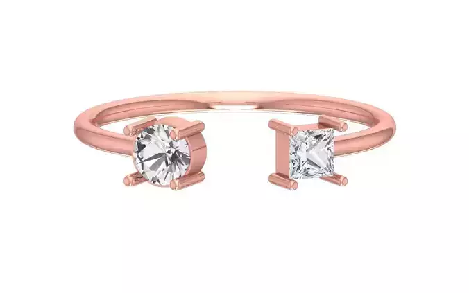 Women Open End Light Weight Band Ring