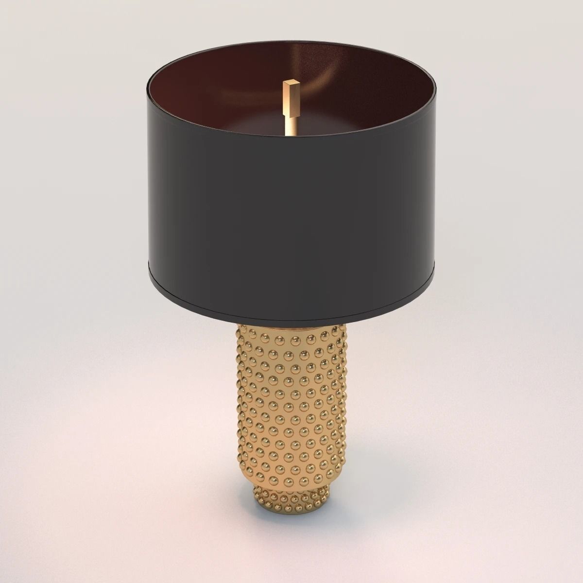 Robert Abbey Large Dolly Black Shade Gold Glaze Table Lamp 3D model_4