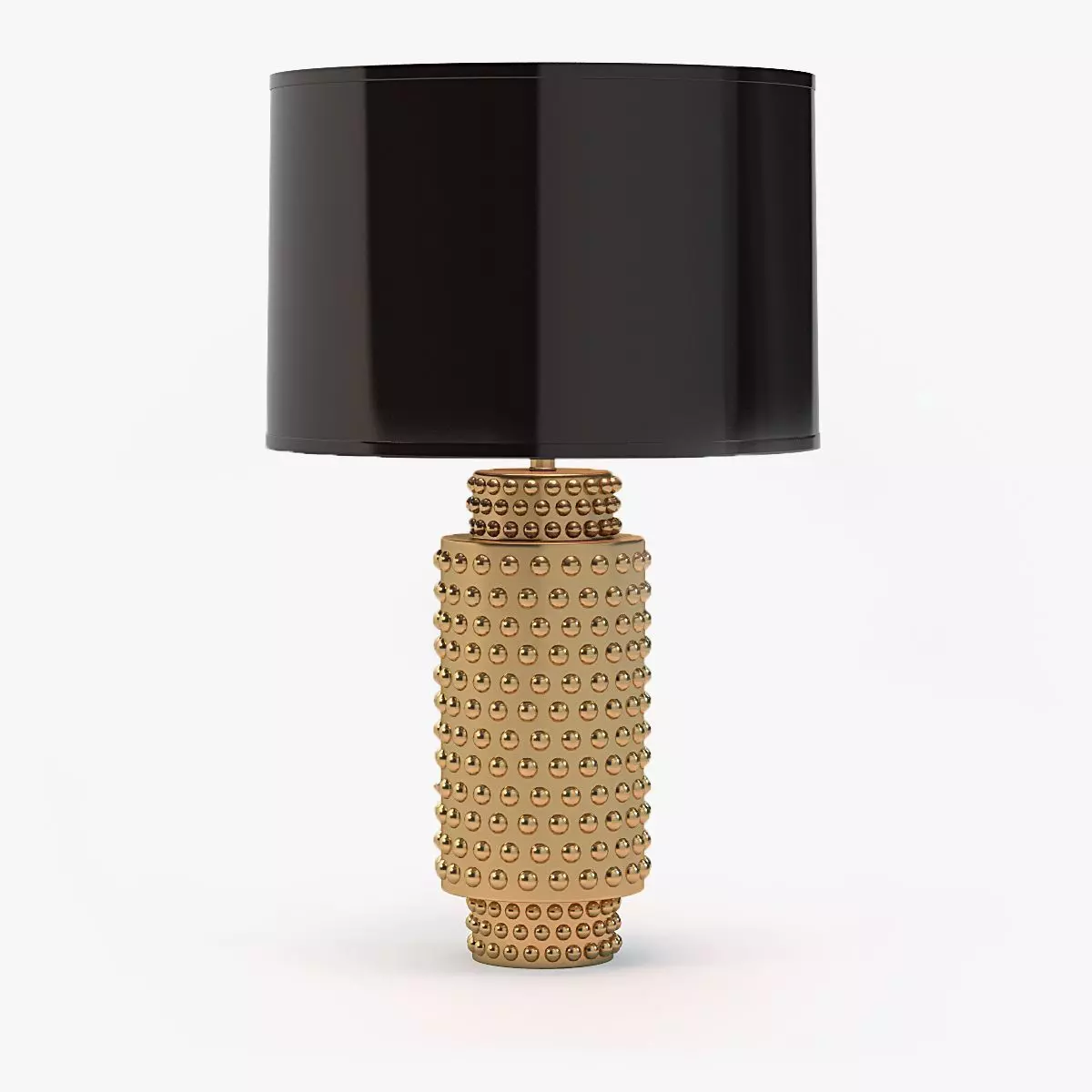 Robert Abbey Large Dolly Black Shade Gold Glaze Table Lamp 3D model_0
